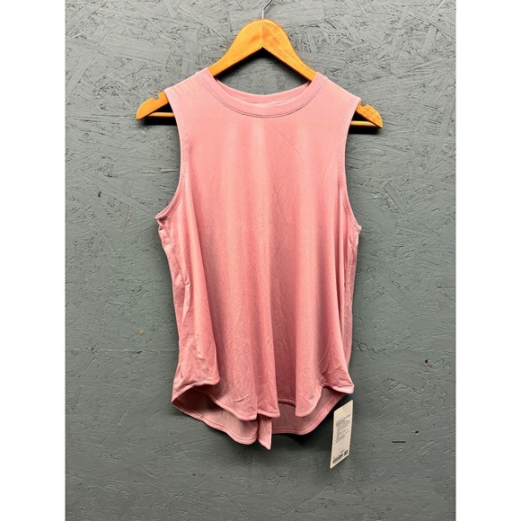 Lululemon Split-Back Training Tank Women's Size M Pink Lightweight Relaxed Fit - Picture 1 of 8